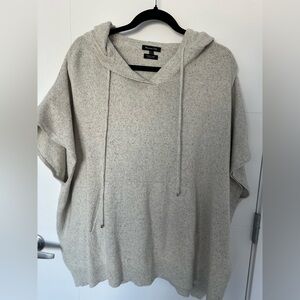 Massimo Dutti hooded Wool-Mulberry Silk sweater vest